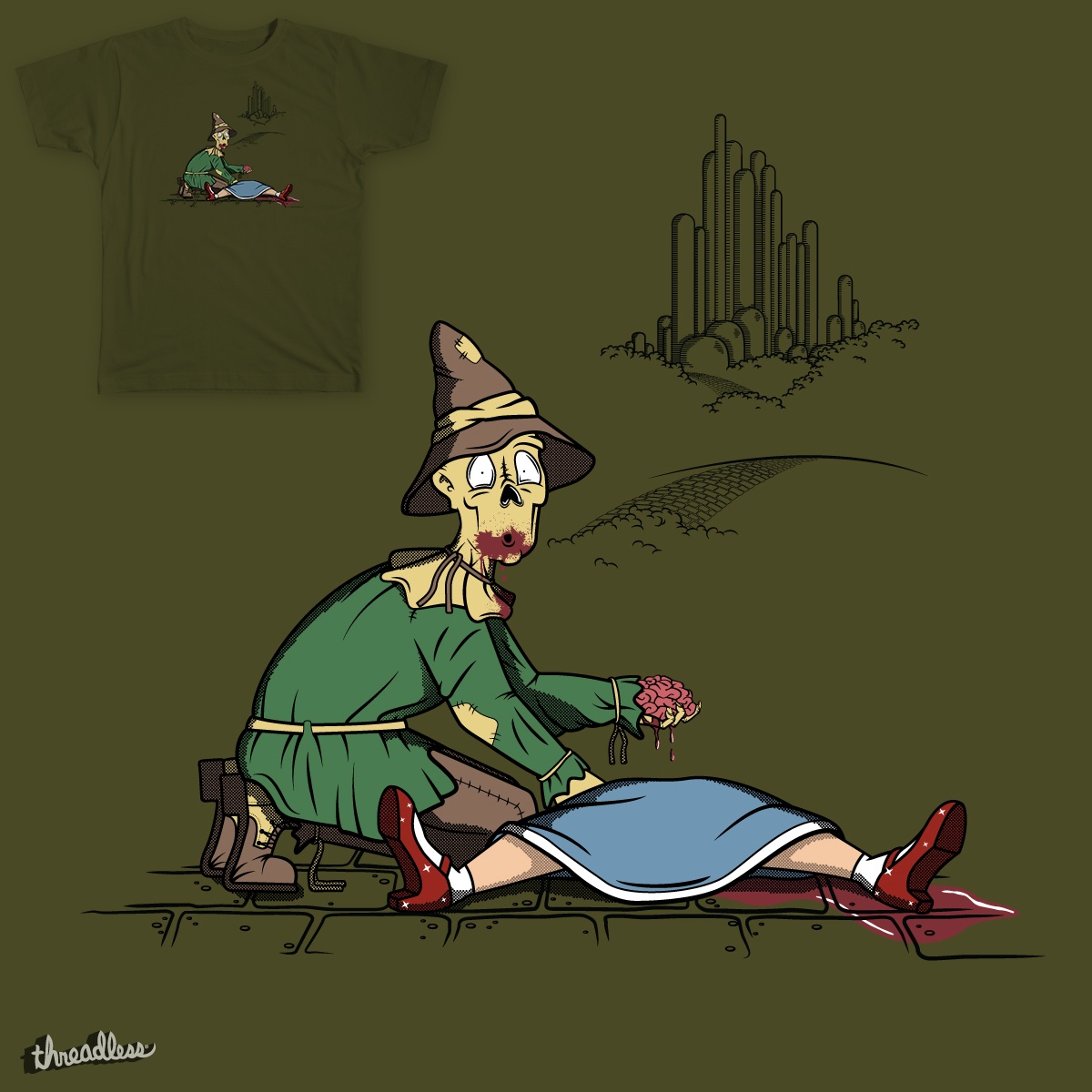 Dead Dorothy. Zombie Scarecrow. It's a blood bath!